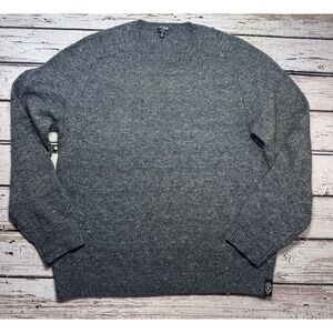 Todd Snyder Mens‎ XL Gray Speckled Wool Blend Crew Neck Sweater Pullover